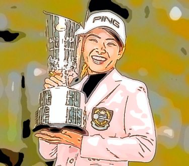 渋野日向子が2打差逆転で19アンダーで涙のV