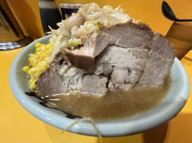「ラーメン二郎 八王子野猿街道店 2」プチ ニンニク野菜アブラ